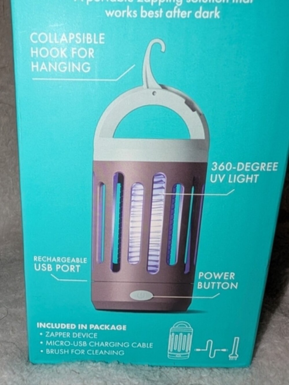 Stem Flying Insect Zapper Indoor Outdoor Bug Control Mosquitoes House Flies - Picture 3 of 5